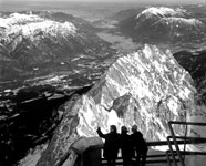 Garmisch from the Zugspitze, 1974